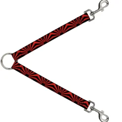 Dog Leash Splitter - Rising Sun Red/Black