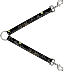 Dog Leash Splitter - San Francisco w/Moon Vivid Skyline Black