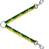 Dog Leash Splitter - Seattle Skyline Green/Yellow