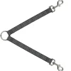 Dog Leash Splitter - Snake Skin 3 Charcoal/Black