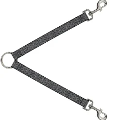 Dog Leash Splitter - Snake Skin 3 Charcoal/Black