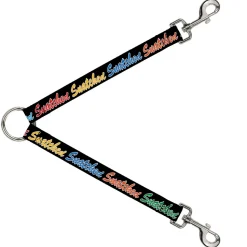Dog Leash Splitter - SNATCHED Script Black/Multi Color