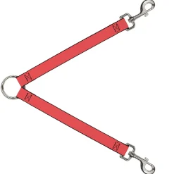 Dog Leash Splitter - Solid Salmon Orange