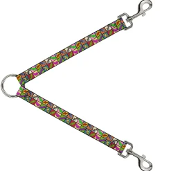 Dog Leash Splitter - Sound Effect Checkers Multi Color