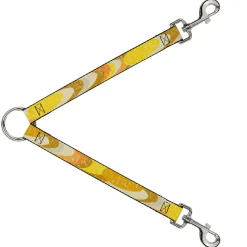 Dog Leash Splitter - Spots Stacked Weathered Yellows/Browns