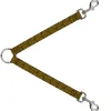 Dog Leash Splitter - Square Target Gold/Black