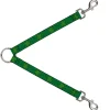 Dog Leash Splitter - St. Pat's Clovers Scattered2 Outline/Solid Greens