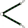 Dog Leash Splitter - St. Pat's Black/Clovers