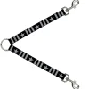 Dog Leash Splitter - Star and Three Stripes Black/Gray