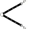 Dog Leash Splitter - Star Black/Silver