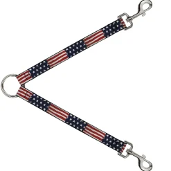 Dog Leash Splitter - Stars & Stripes Painting