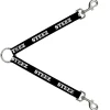 Dog Leash Splitter - STEEZ Black/White