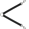 Dog Leash Splitter - Stripe Black/Gray