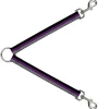 Dog Leash Splitter - Stripes Black/Purple/Gray