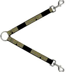 Dog Leash Splitter - SWAG Black/Bling