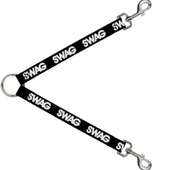 Dog Leash Splitter - SWAG Black/White
