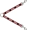 Dog Leash Splitter - SWAGG Black/White/Red Stripe