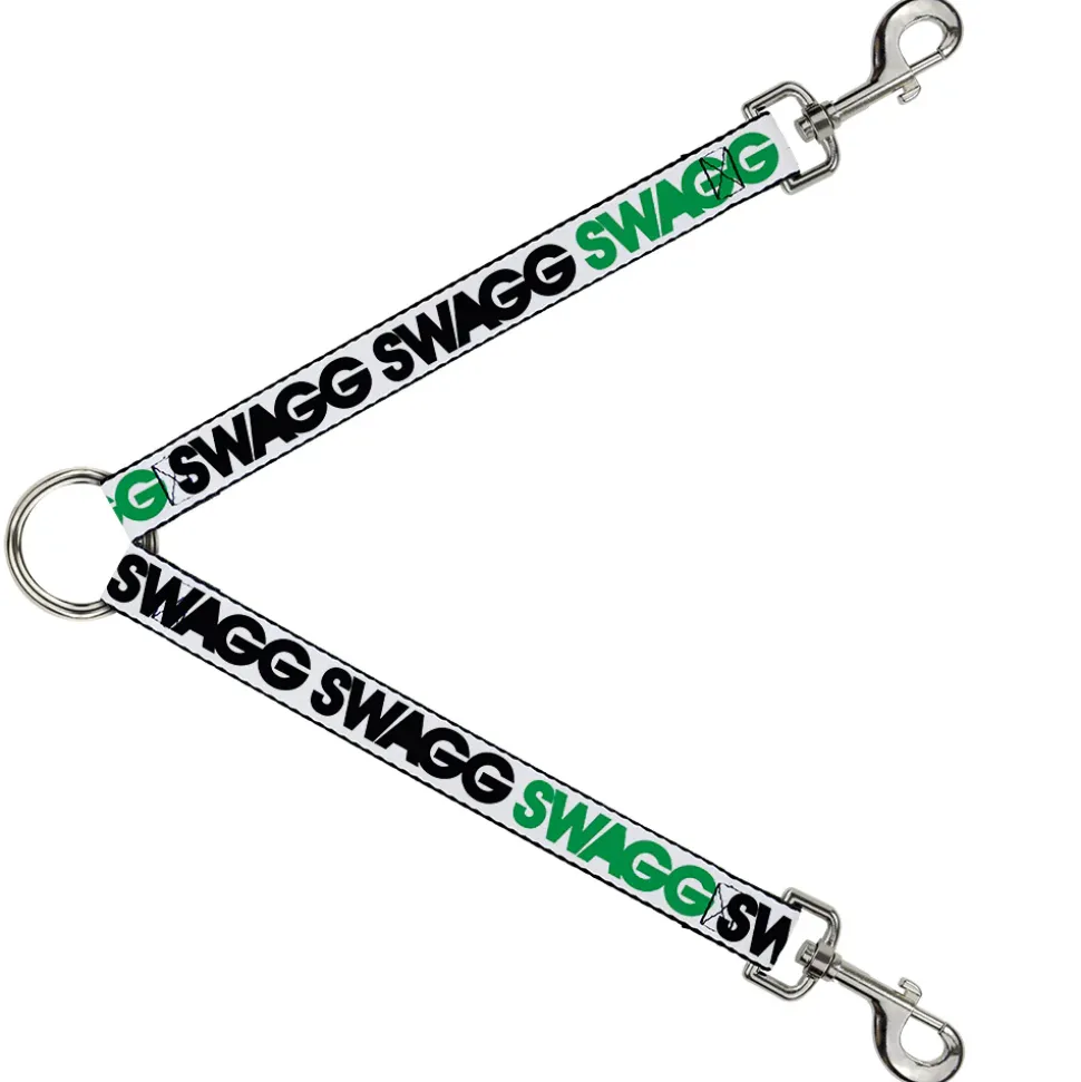 Dog Leash Splitter - SWAGG White/Black/Green