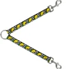 Dog Leash Splitter - Taco/Chevron Black/White