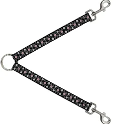 Dog Leash Splitter - Tapestry 1 Black