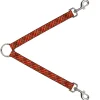 Dog Leash Splitter - Tartan Plaid2 Red/Green/Yellow