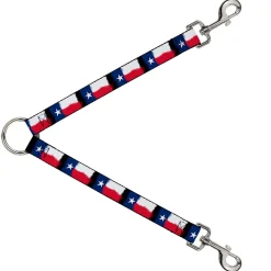 Dog Leash Splitter - Texas Flag Painting