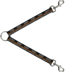 Dog Leash Splitter - Thin Orange Line Flag Weathered Black/Gray/Orange