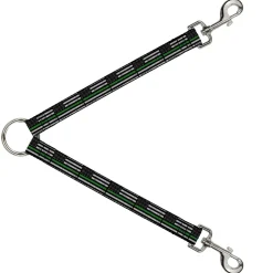 Dog Leash Splitter - Thin Green Line Flag Weathered Black/Gray/Green