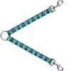 Dog Leash Splitter - Tie Dye Reflection Turquoise Blues
