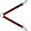 Dog Leash Splitter - TOO EPIC TO FAIL Weathered Black/Red