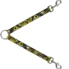 Dog Leash Splitter - Truth and Justice CLOSE-UP Yellow