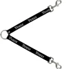 Dog Leash Splitter - VENICE Old English Black/White