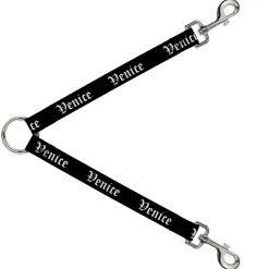 Dog Leash Splitter - VENICE Old English Black/White