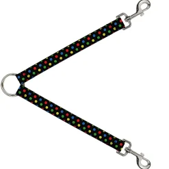 Dog Leash Splitter - Vinyl Records Stacked Black/Gray/Multi Color