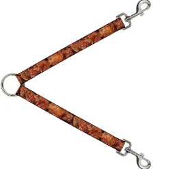 Dog Leash Splitter - Vivid Hot Wings Stacked