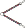 Dog Leash Splitter - Vivid Butterfly Garden