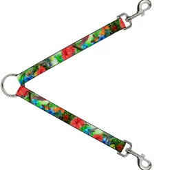 Dog Leash Splitter - Vivid Hummingbird Garden