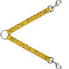Dog Leash Splitter - Vivid Banana Bunches Stacked