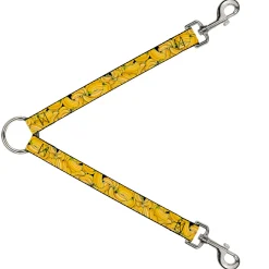 Dog Leash Splitter - Vivid Banana Bunches Stacked