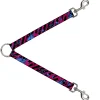 Dog Leash Splitter - Voodoo Black/Pink/Blue