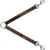 Dog Leash Splitter - Wood Grain3 Horizontal Brown