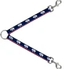 Dog Leash Splitter - Wyoming Flags/WYOMING Typography