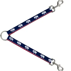 Dog Leash Splitter - Wyoming Flags/WYOMING Typography