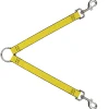 Dog Leash Splitter - Yellow