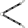 Dog Leash Splitter - YOLO Black/White