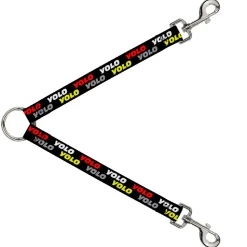 Dog Leash Splitter - YOLO2 Black/Red/White/Gray/Yellow