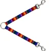 Dog Leash Splitter - Zarape3 Vertical Multi Color Fade