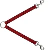 Dog Leash Splitter - Zebra 2 Red