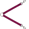 Dog Leash Splitter - Zebra 2 Fuchsia Pink