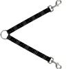Dog Leash Splitter - Zodiac LEO/Constellation Black/White